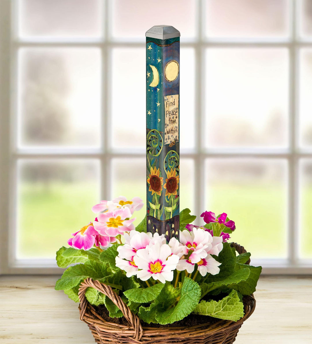 Find Peace 16 Inch Art Pole heartlandflags