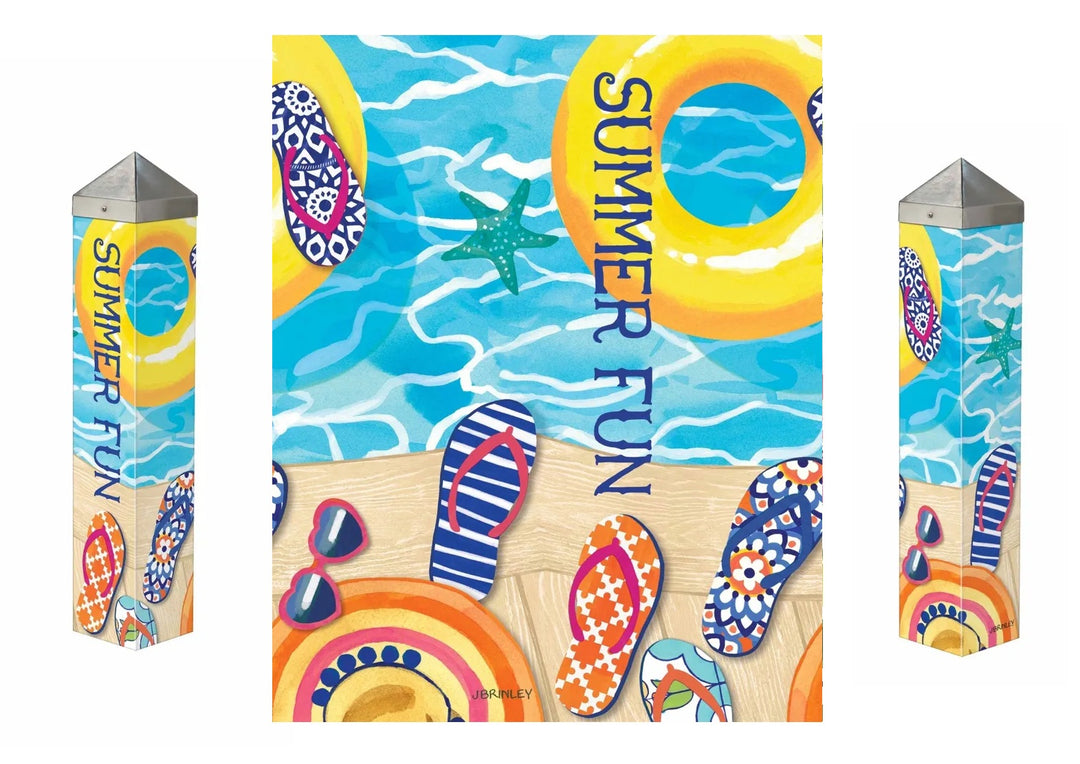 Flip Flops 20 Inch Art Pole heartlandflags