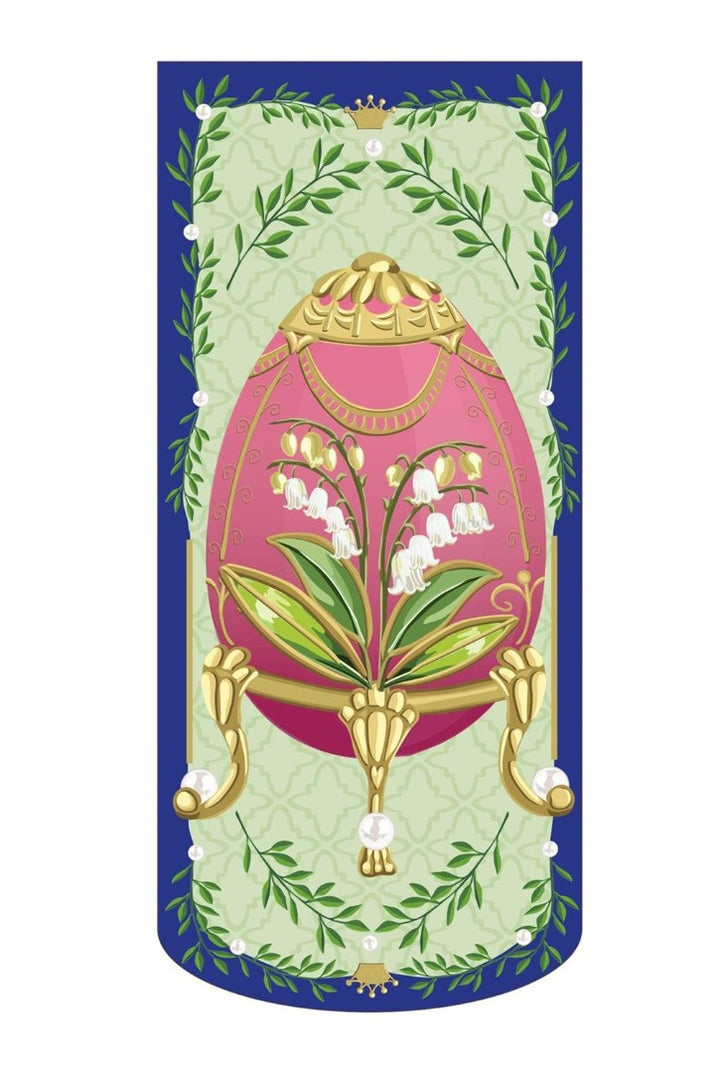 Floral Faberge Egg Long Easter Garden Flag heartlandflags