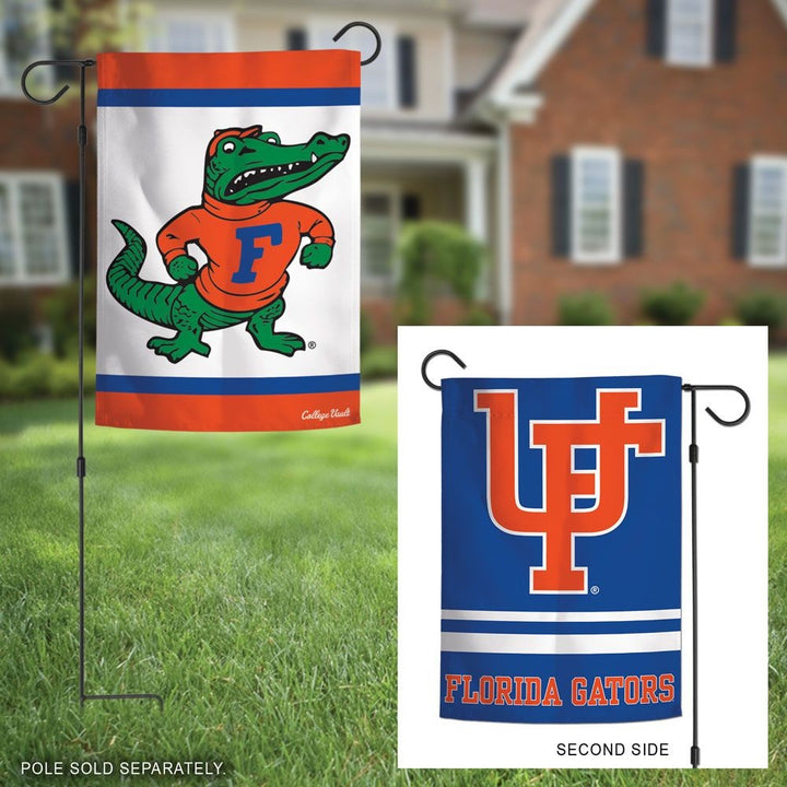 Florida Garden Flag 2 Sided Gators Vintage Classic Logo heartlandflags