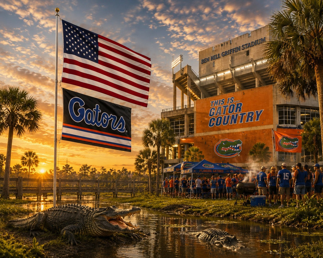 Florida Gators Flag 3x5 Black heartlandflags