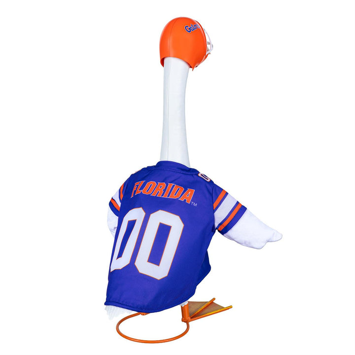 Rear view of Florida Gators goose outfit showing Florida lettering and number 00; goose not included