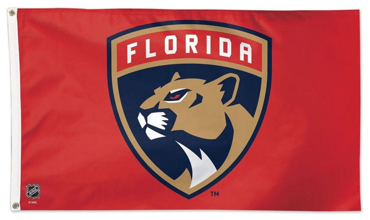 Florida Panthers Flag 3x5 Red Logo heartlandflags