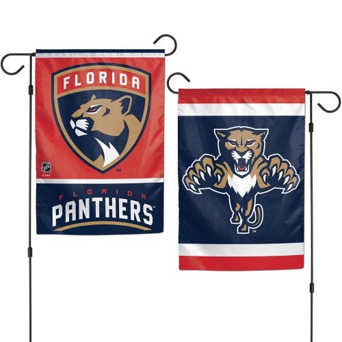 Florida Panthers Garden Flag 2 Sided Logo heartlandflags