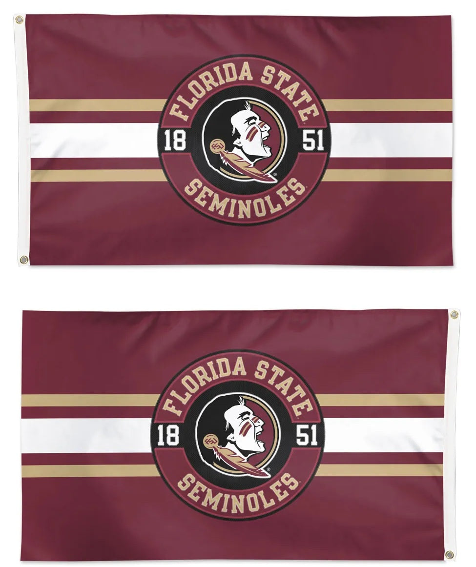 Florida State Seminoles 2 Sided Embroidered 3x5 Flag heartlandflags