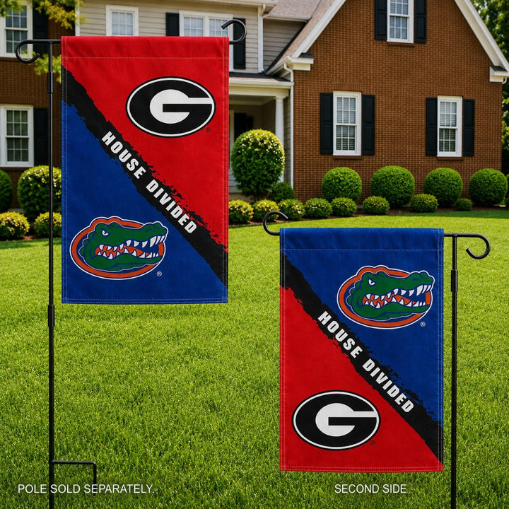 Florida vs Georgia House Divided 2 Sided Garden Flag heartlandflags