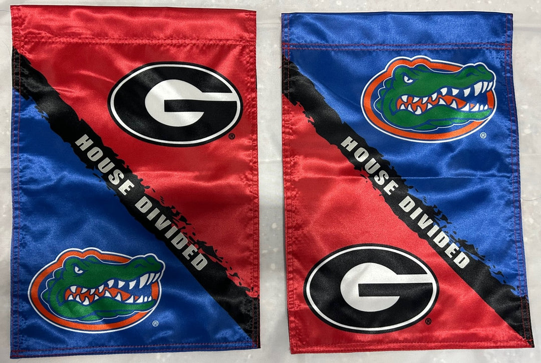 Florida vs Georgia House Divided 2 Sided Garden Flag heartlandflags