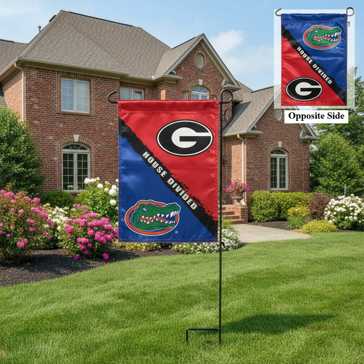 Florida vs Georgia House Divided 2 Sided Garden Flag heartlandflags