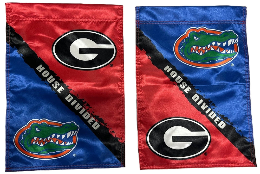 Florida vs Georgia House Divided 2 Sided Garden Flag heartlandflags