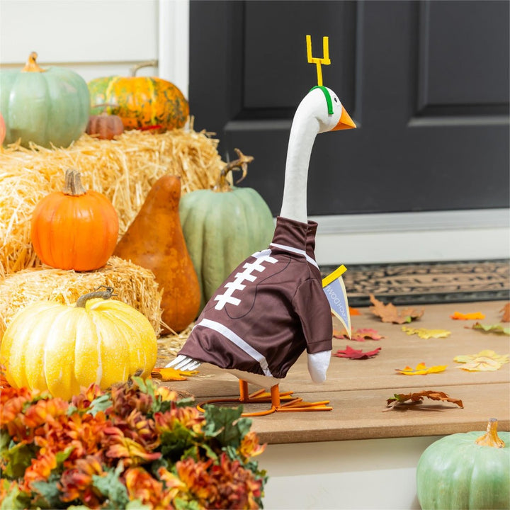 Football Goal Post Porch Goose Outfit heartlandflags