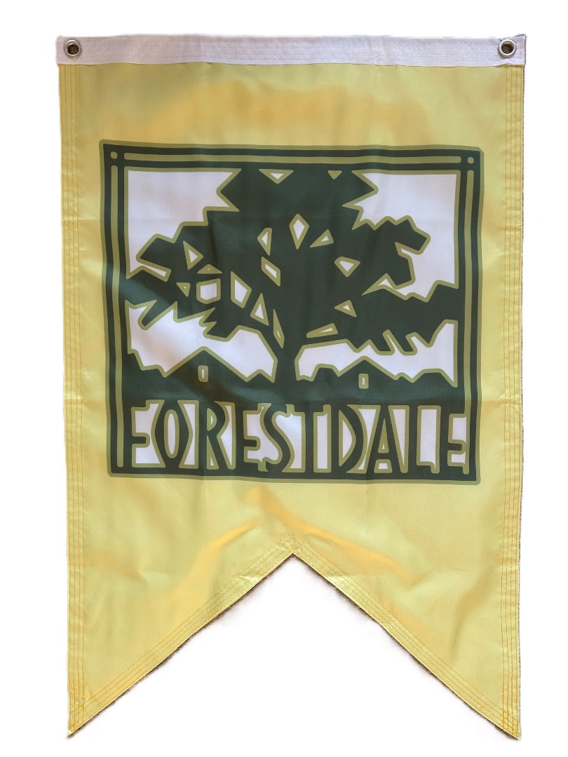 Forestdale Neighborhood Flag 2 Sided 2x3 heartlandflags