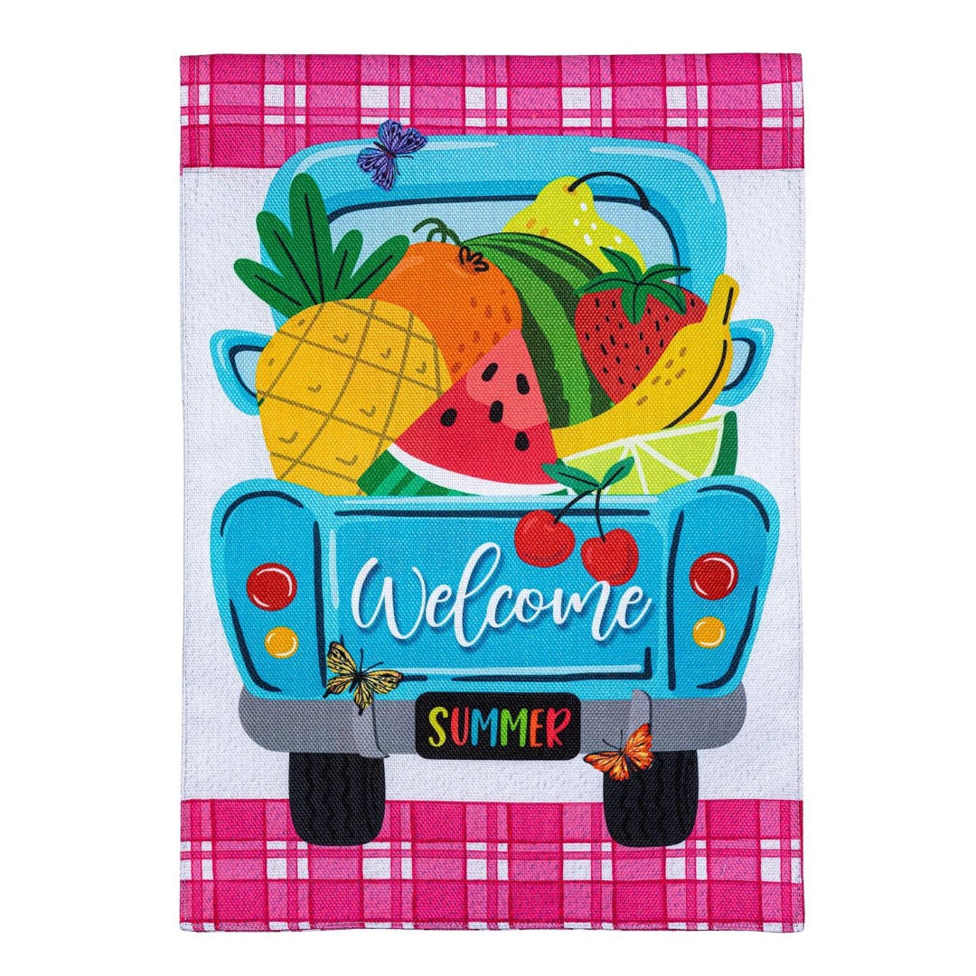 Fruity Truck 2 Sided Garden Flag heartlandflags