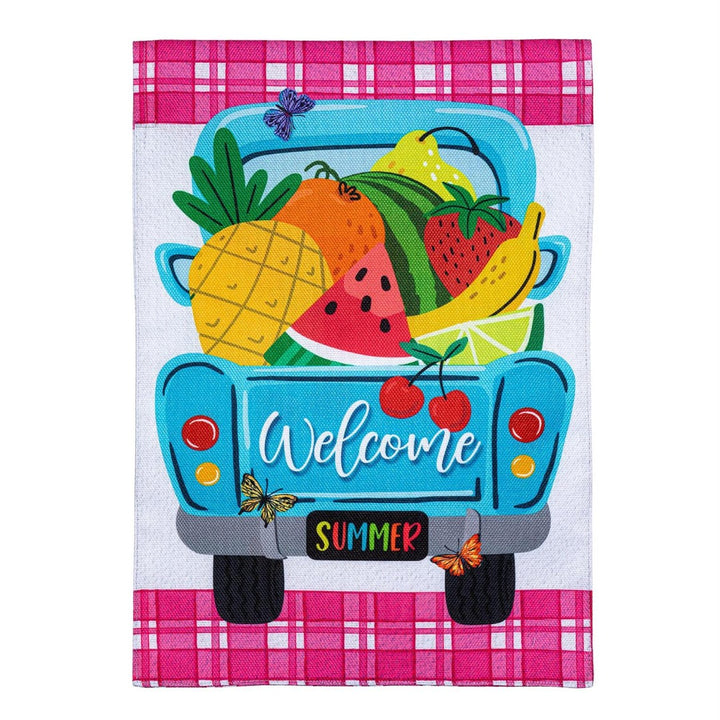 Fruity Truck 2 Sided Garden Flag heartlandflags