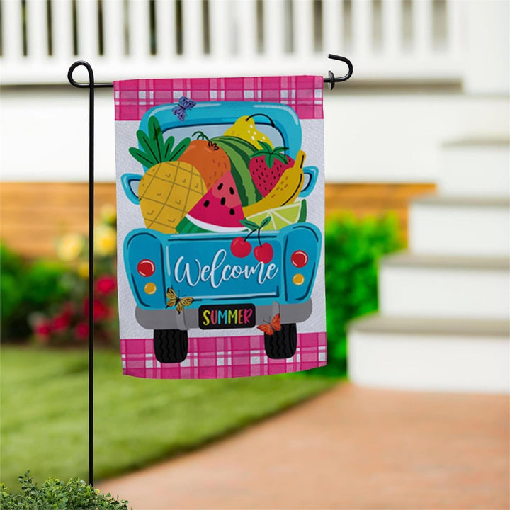 Fruity Truck 2 Sided Garden Flag heartlandflags