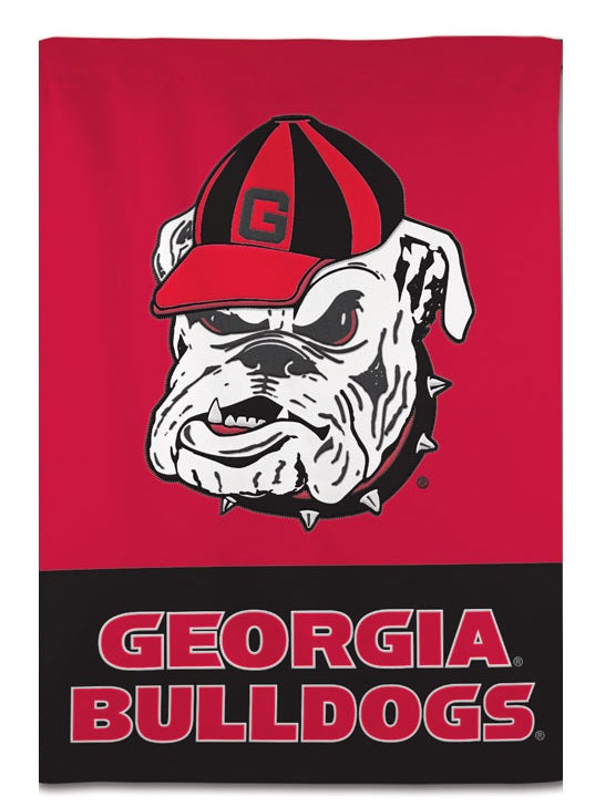 Georgia Bulldogs Applique Banner 2 Sided heartlandflags