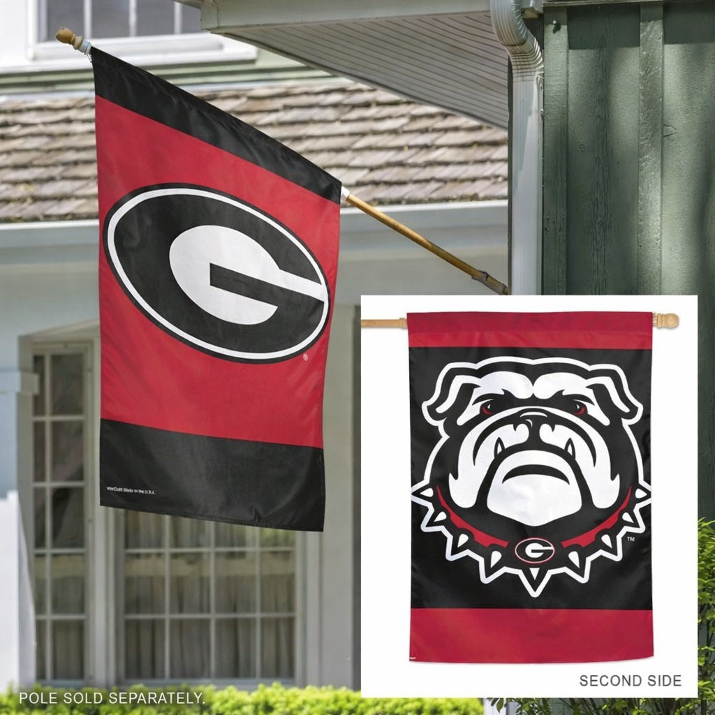 Georgia Bulldogs Banner 2 Sided House Flag heartlandflags