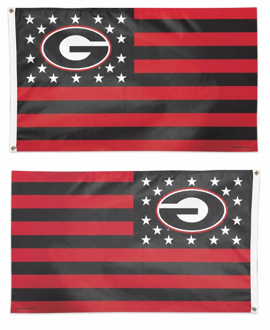 Georgia Bulldogs Flag 3x5 Americana Stars and Stripes heartlandflags