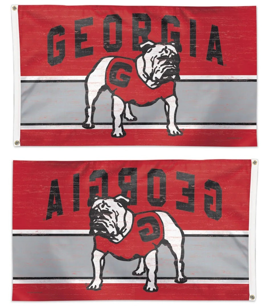 Georgia Bulldogs Flag 3x5 Throwback Vault Logo heartlandflags