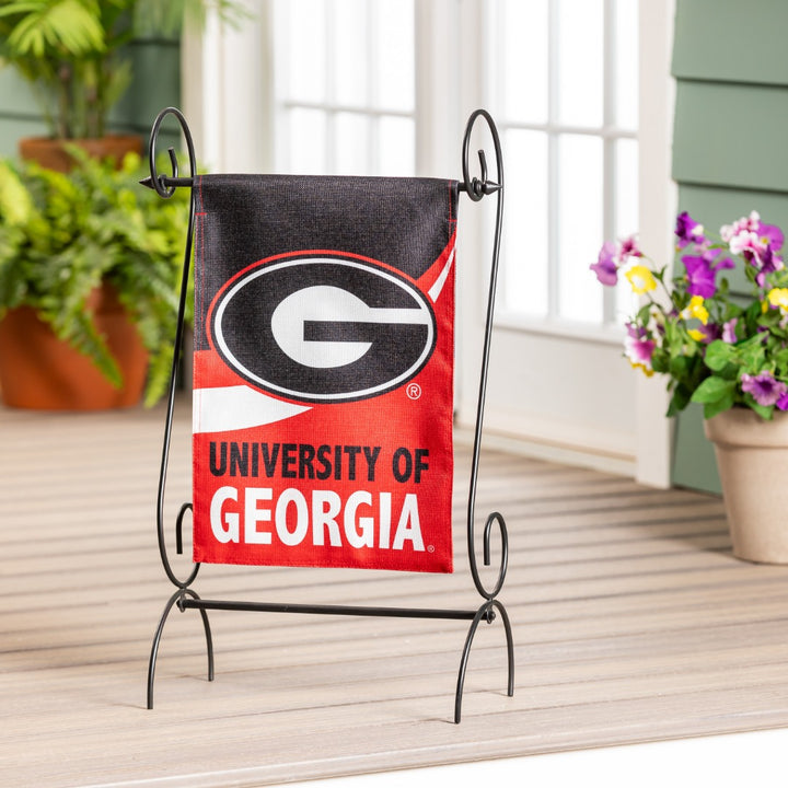 Georgia Bulldogs Garden Flag Burlap 2 Sided heartlandflags