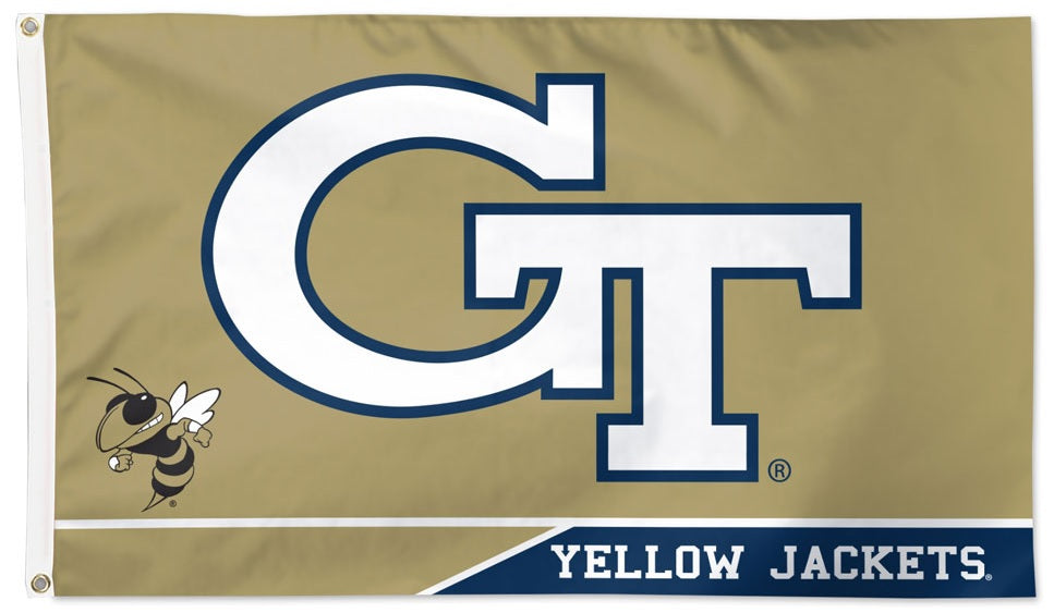 Georgia Tech Flag 3x5 Logo Yellow Jackets heartlandflags