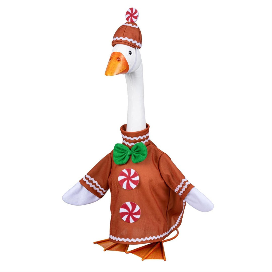 Gingerbread Porch Goose Outfit heartlandflags