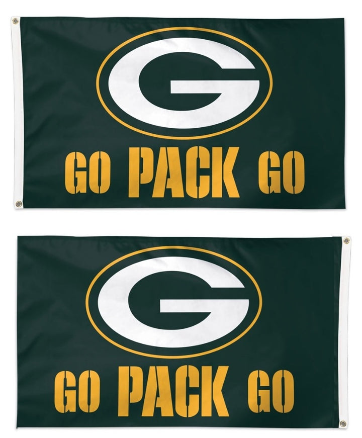 Go Pack Go 2 Sided 3x5 Flag heartlandflags