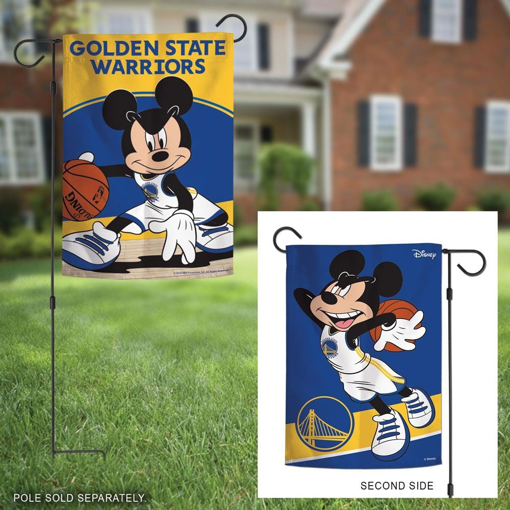 Golden State Warriors Garden Flag 2 Sided Mickey Mouse heartlandflags