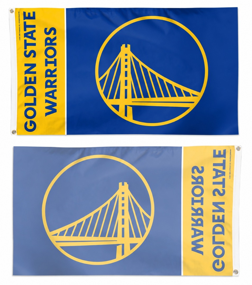 Golden State Warriors Team Block 3x5 Flag heartlandflags