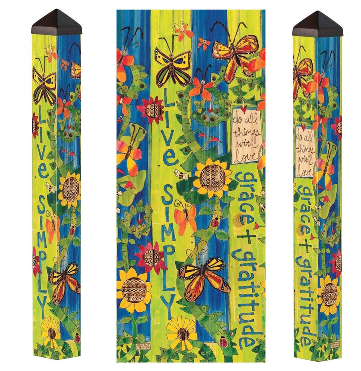 Grace & Gratitude Art Pole 40 Inches heartlandflags