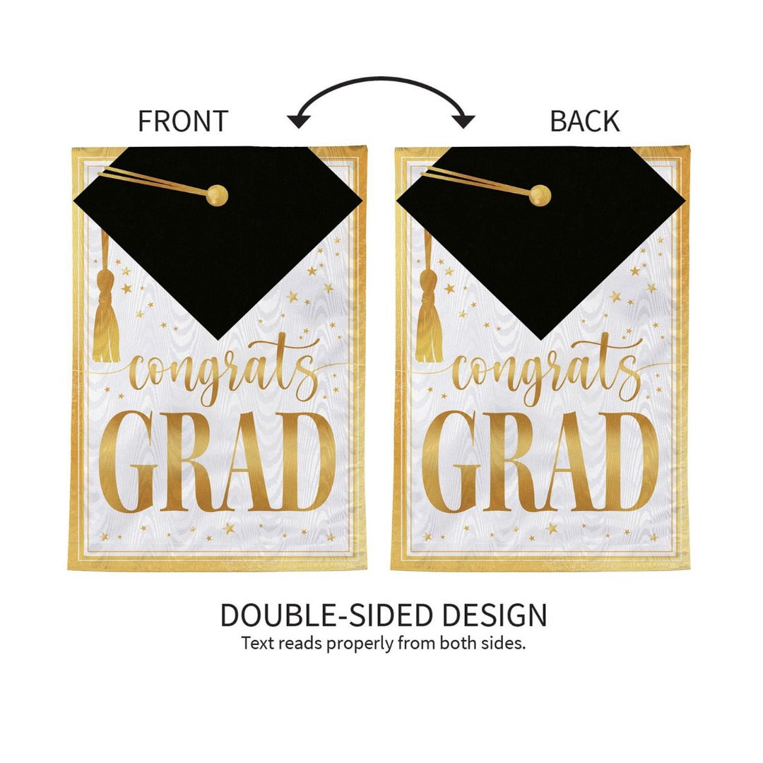 Graduation 2 Sided Garden Flag heartlandflags
