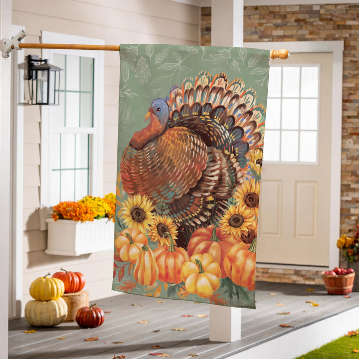 Grateful Gatherings Turkey 2 Sided Banner heartlandflags