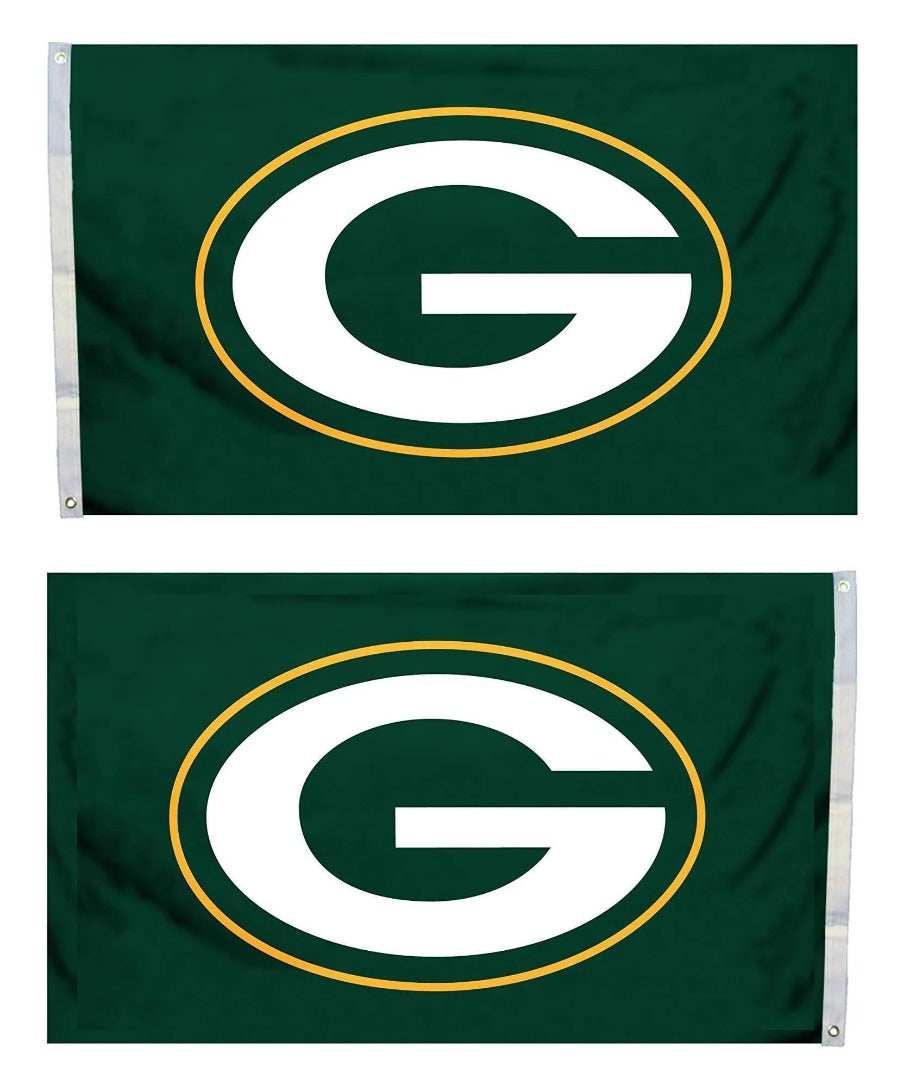 Green Bay Packers 2 Sided Green 3x5 Flag heartlandflags