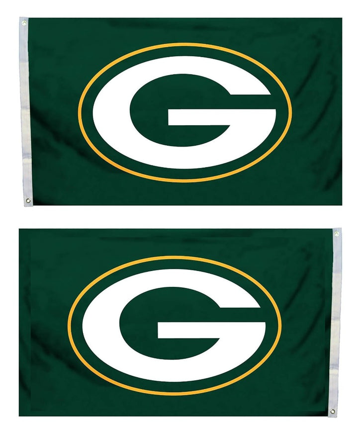 Green Bay Packers 2 Sided Green 3x5 Flag heartlandflags