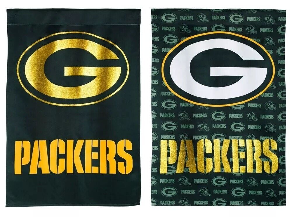 Green Bay Packers Banner 2 Sided Sparkle heartlandflags