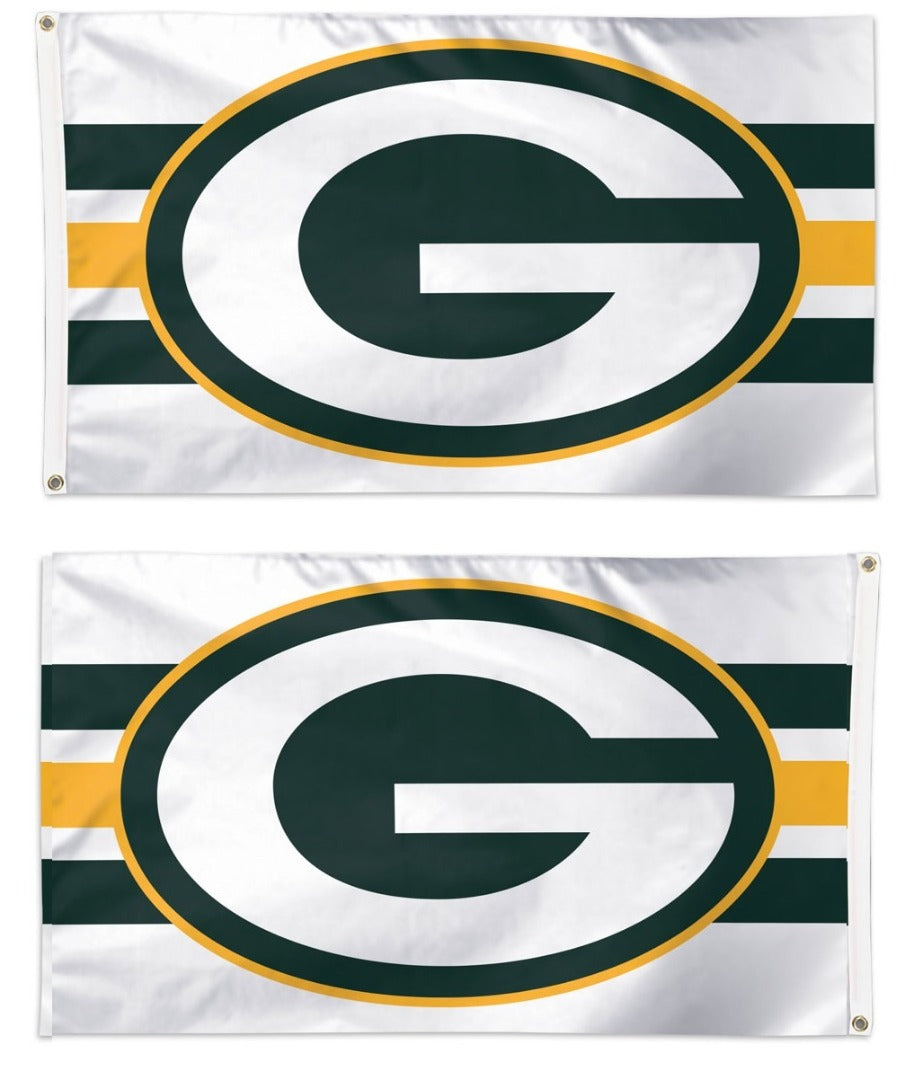 Green Bay Packers Flag 2 Sided Stripe heartlandflags