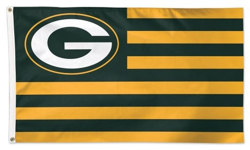 Green Bay Packers Flag 3x5 Americana Stripes heartlandflags