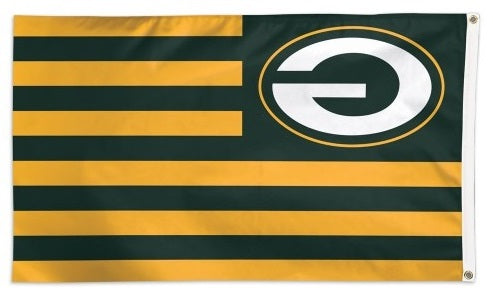 Green Bay Packers Flag 3x5 Americana Stripes heartlandflags