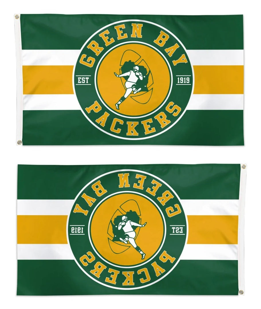 Green Bay Packers Flag 3x5 Classic Logo heartlandflags