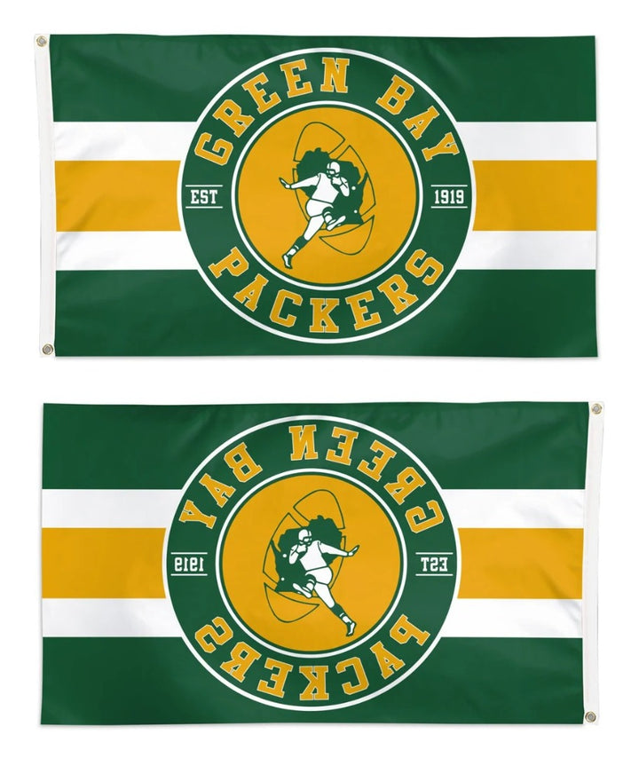 Green Bay Packers Flag 3x5 Classic Logo heartlandflags