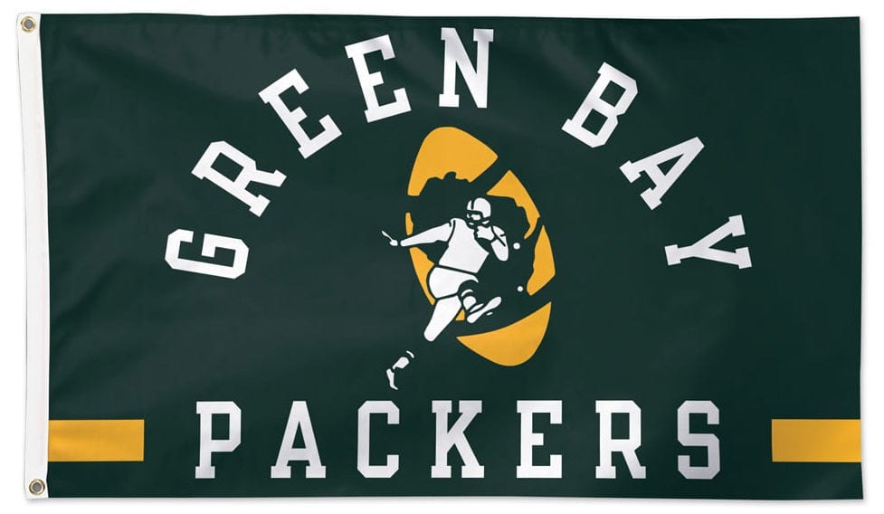 Green Bay Packers Flag 3x5 Classic Logo heartlandflags