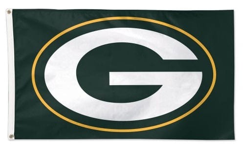 Green Bay Packers Flag 3x5 Green Logo heartlandflags