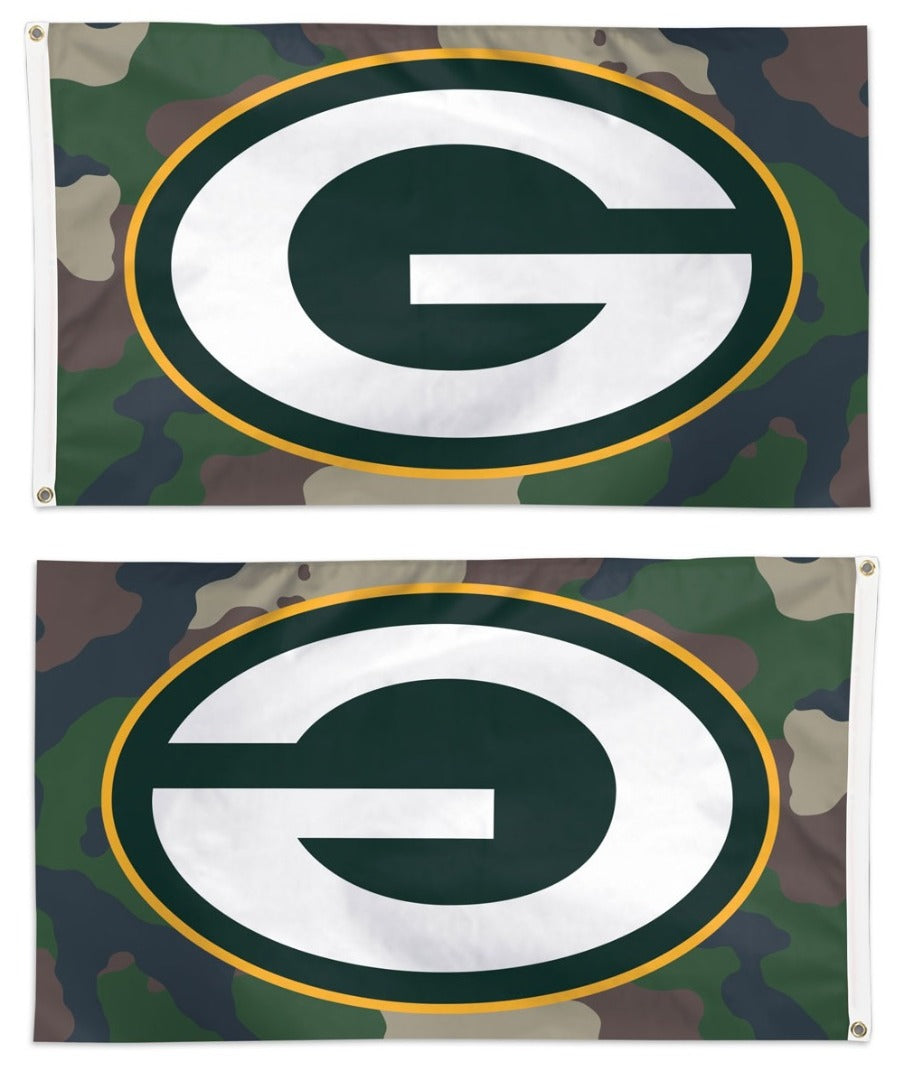Green Bay Packers Flag 3x5 Military Camouflage heartlandflags