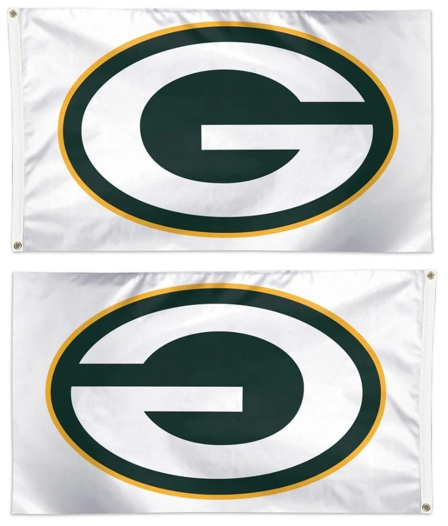Green Bay Packers Flag 3x5 White heartlandflags