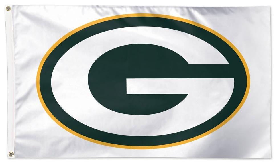 Green Bay Packers Flag 3x5 White heartlandflags