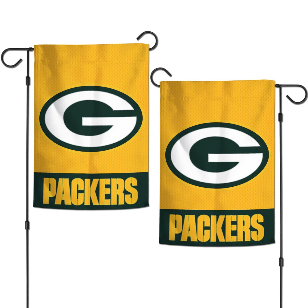 Green Bay Packers Garden Flag 2 Sided Embroidered heartlandflags