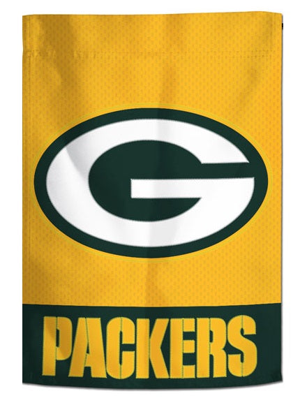 Green Bay Packers Garden Flag 2 Sided Embroidered heartlandflags