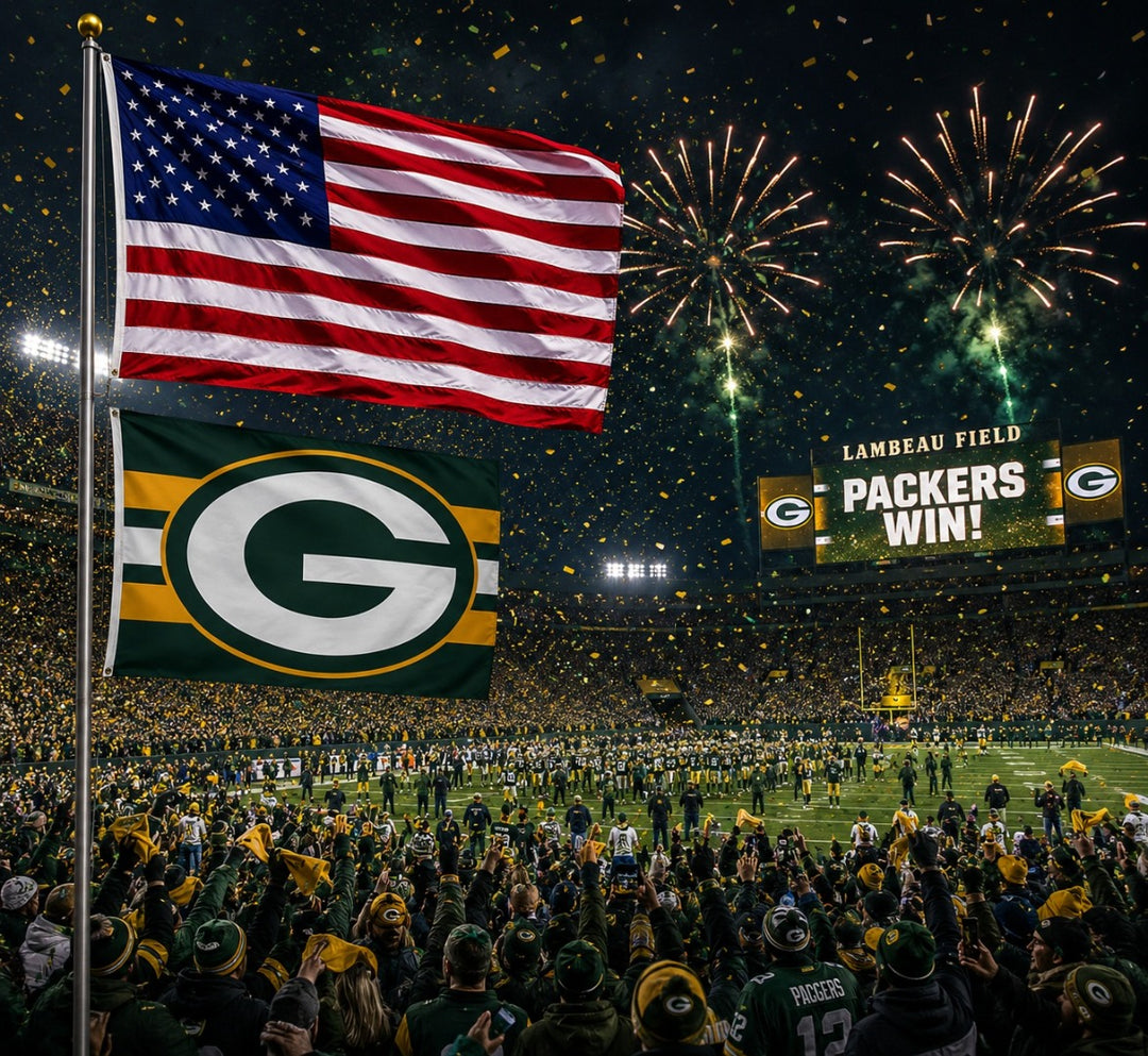Green Bay Packers Home Stripe 3x5 Flag heartlandflags