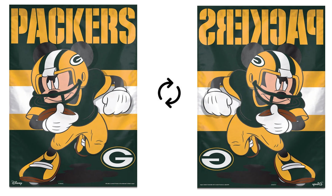 Green Bay Packers Mickey Mouse Banner heartlandflags