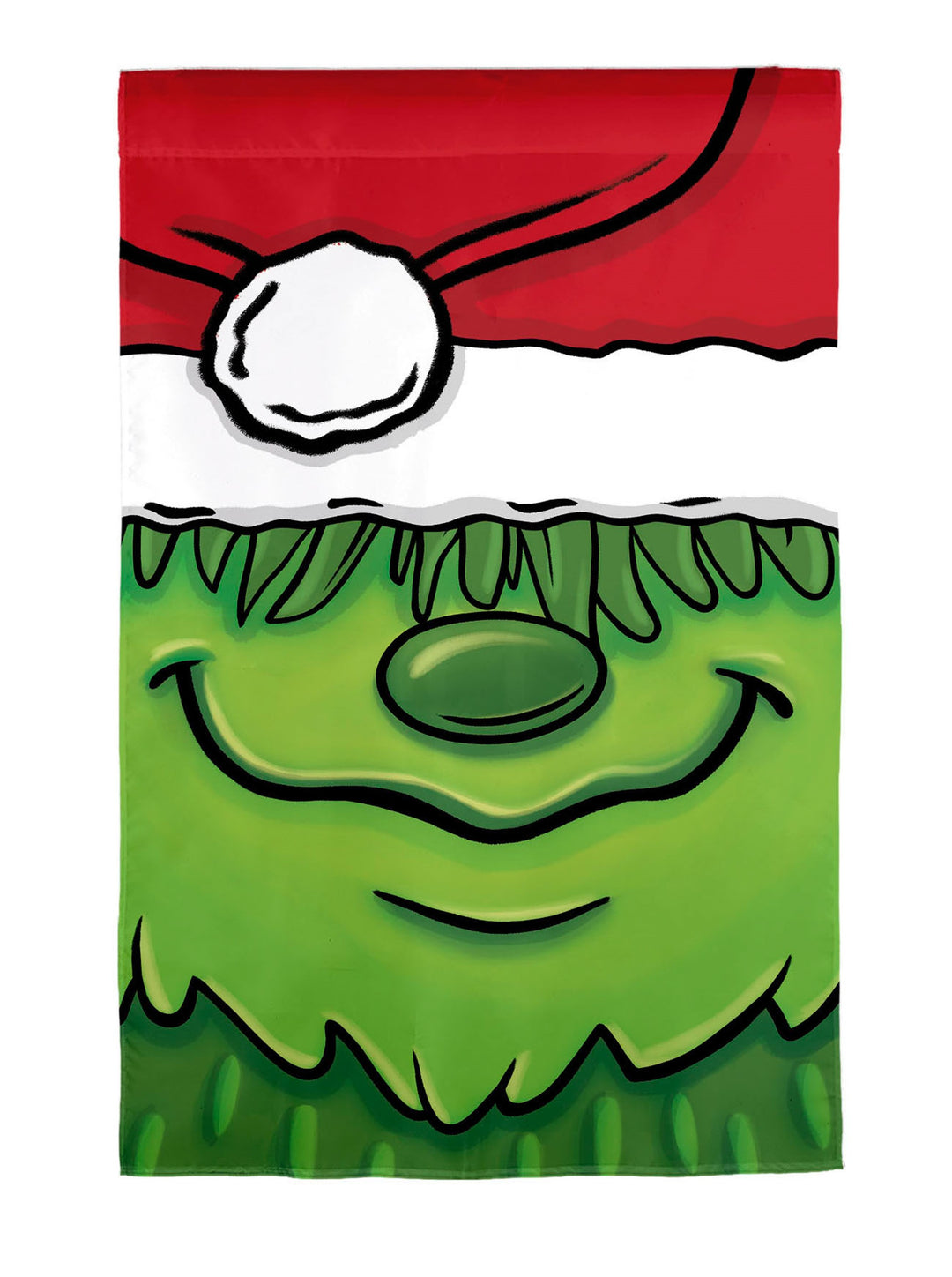 Grinch Santa Christmas Banner 2 Sided heartlandflags