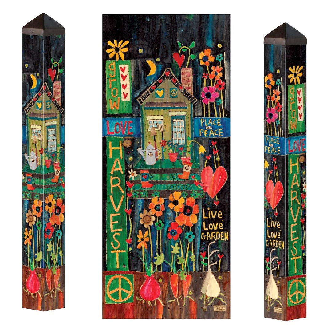 Grow Love 40 Inch Art Pole heartlandflags